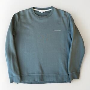 Norse Projects Sweatshirt M Blue Green Casual Streetwear Minimalist New York